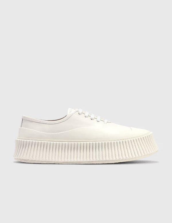 Padded Low-top Leather Sneaker