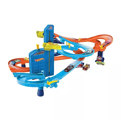 Auto Lift Expressway Track and Toy Cars Playset