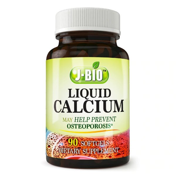 J-Bio™ Liquid Calcium 600 mg with Vitamin D3 200 IU 90 Softgels