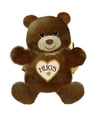 First and Main - 15 Inch Brown Hugsie Bear