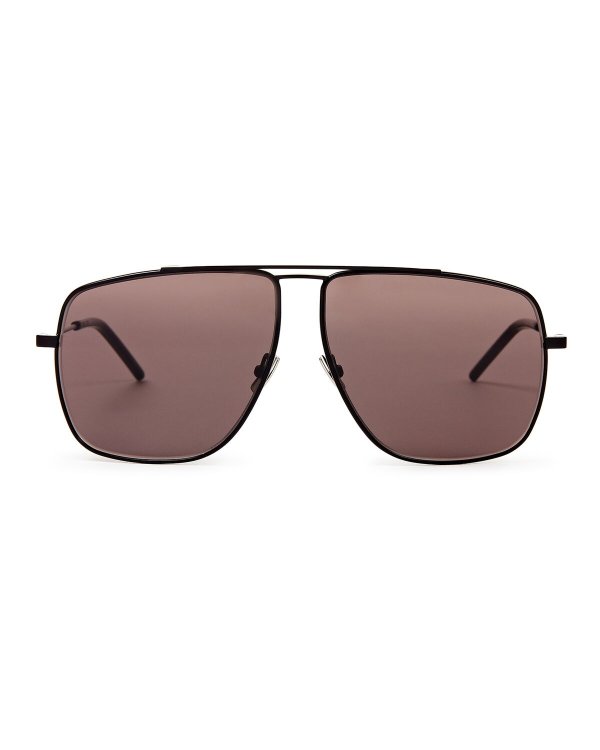 SL298 Matte Black Navigator Sunglasses