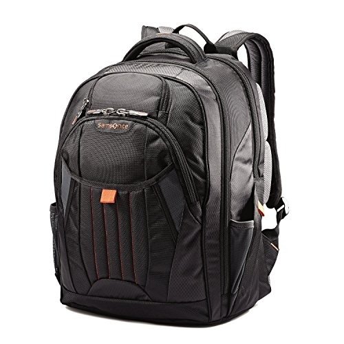 Tectonic 2 Large Backpack, Black/Orange
