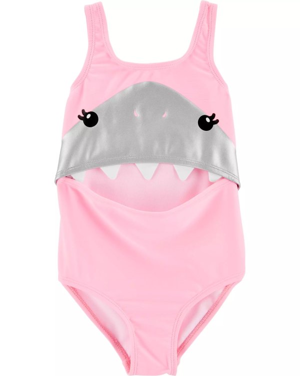儿童鲨鱼一件式泳衣