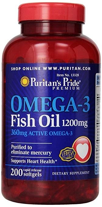 Omega-3 液体鱼油1200mg 200粒
