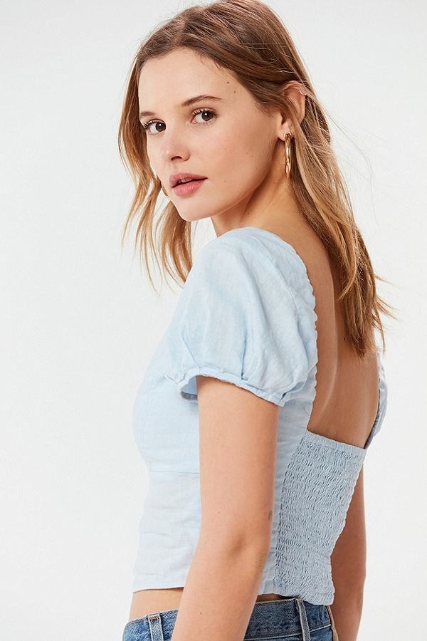 UO Clover Cap Sleeve Cropped Top