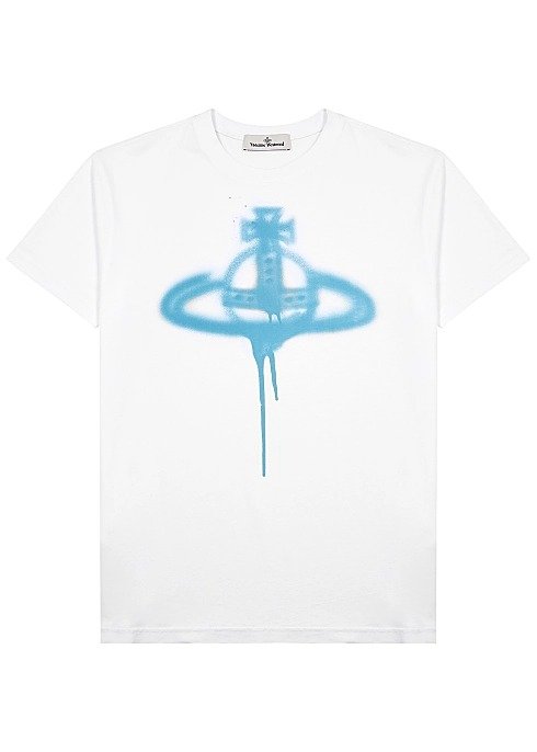 Orb-print cotton T-shirt