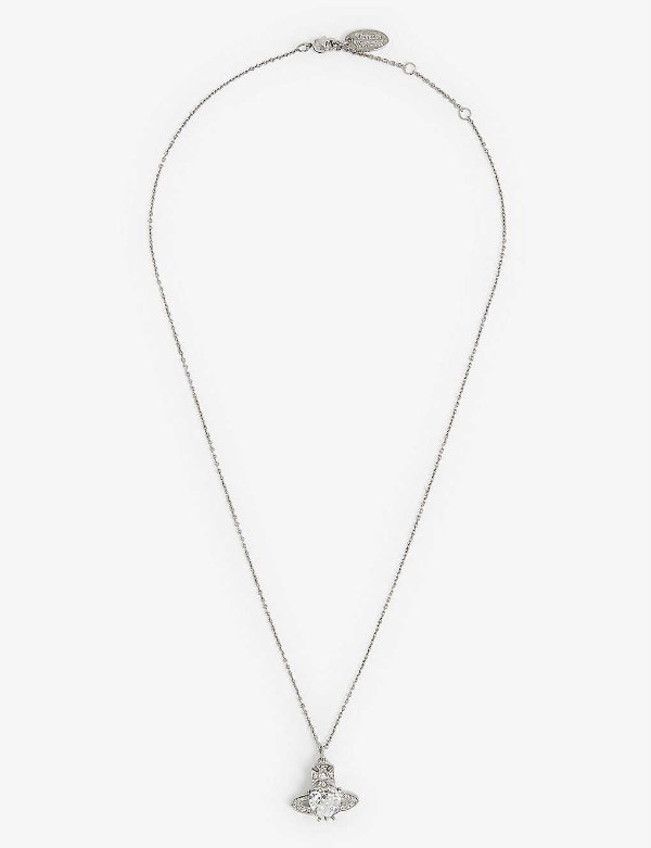 Ariella silver-tone brass and Swarovski crystal necklace