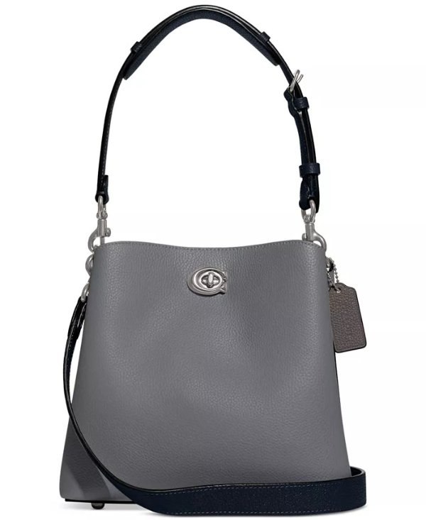 Willow Bucket Bag In Colorblock Leather