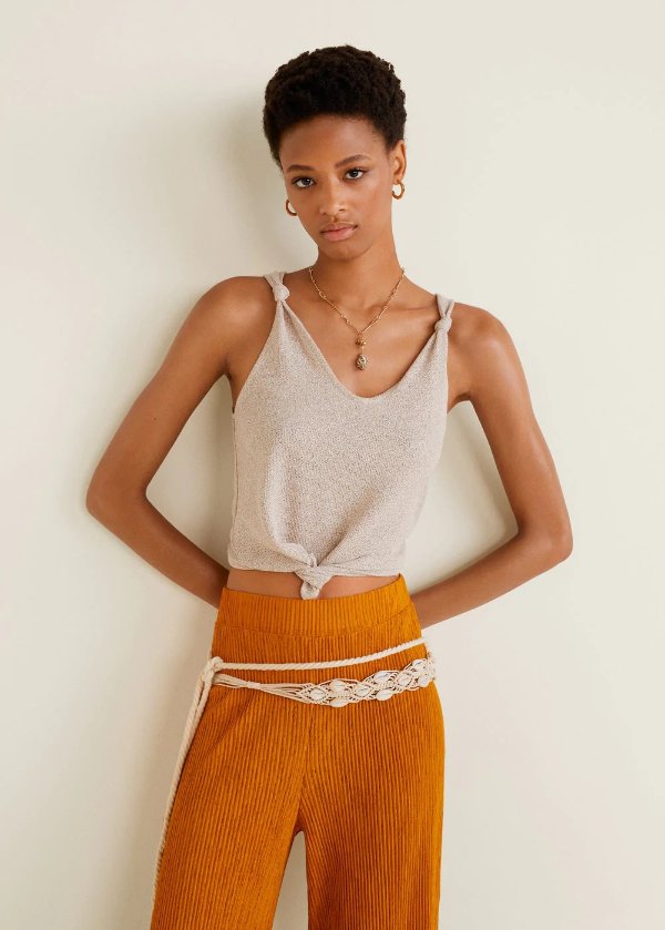 Knot knitted top - Women | OUTLET USA