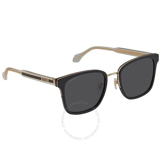 Grey Square Men's Sunglasses GG0563SKN 001 55