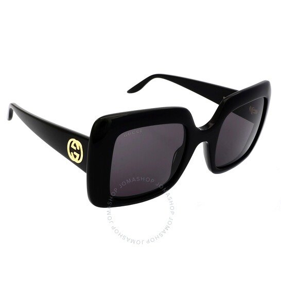 Grey Rectangular Ladies Sunglasses GG0896S 001 52