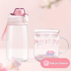 Sakura Water Bottle And Cup Limited Set