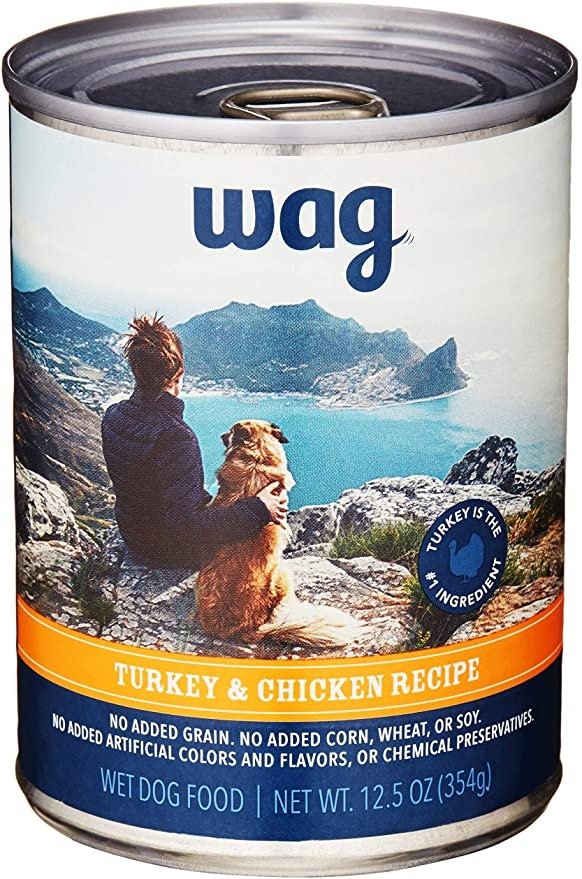 Amazon Brand - Wag Wet Canned Dog Food 12.5/13.2 oz