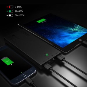 Aukey 15000mAh Portable External Battery Power Bank Fast Charger with Qualcomm Quick Charge 2.0