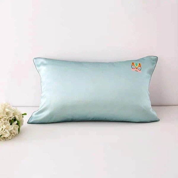 19 Momme Cat Pattern Silk Pillowcase | 4 Colors