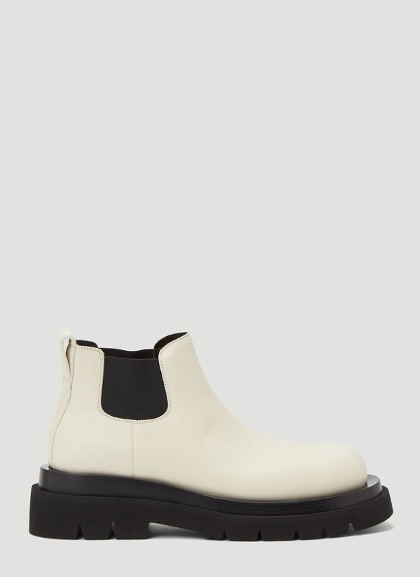Lug Low Boots in White