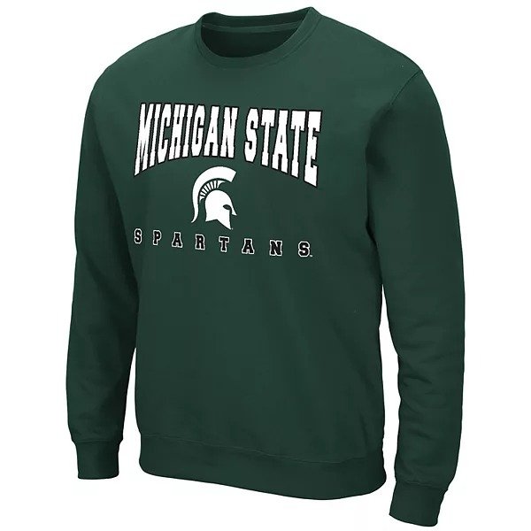 Men's Colosseum Michigan State Spartans Fleece Sweatshirt