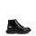 Tread black leather ankle boots