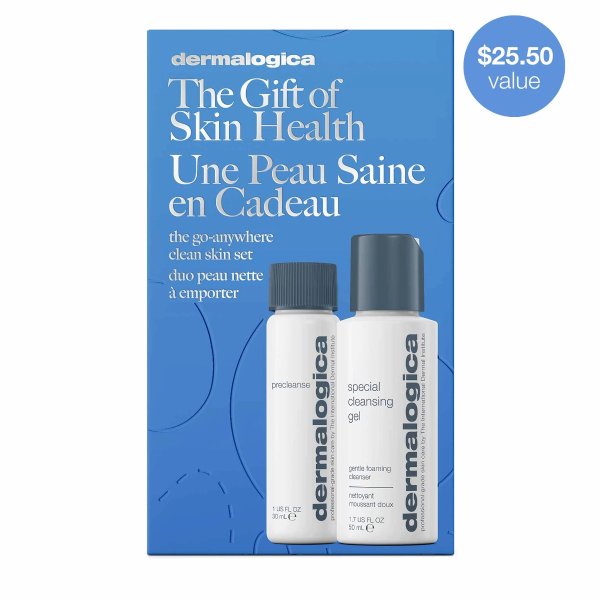 The Go-Anywhere Clean Skin Set, Travel Size Cleansing Holiday Kit | Dermalogica®
