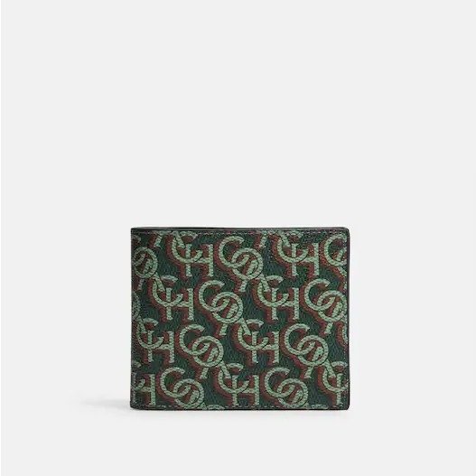 3 In 1 Wallet With Coach Monogram Print