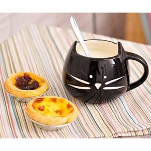 Artpot Ceramic Cup Cute Little Black Cat Coffee Cup Tea Milk Ceramic Mug Cup Cat Cup 350ml Black