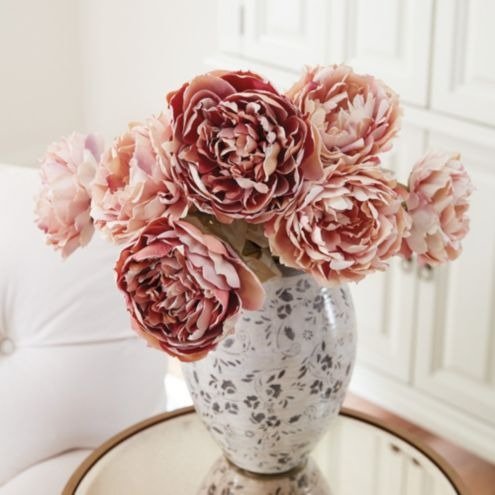 Peony Faux Stems 27 inch Pink