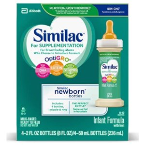 Similac 非转基因婴儿液体奶，含铁配方2盎司，48瓶