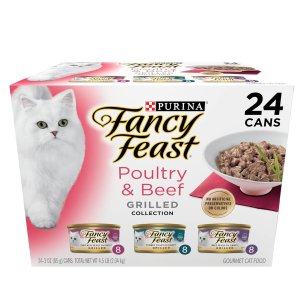 Purina Fancy Feast Grilled Wet Cat Food Poultry and Beef Collection Wet Cat Food Variety Pack