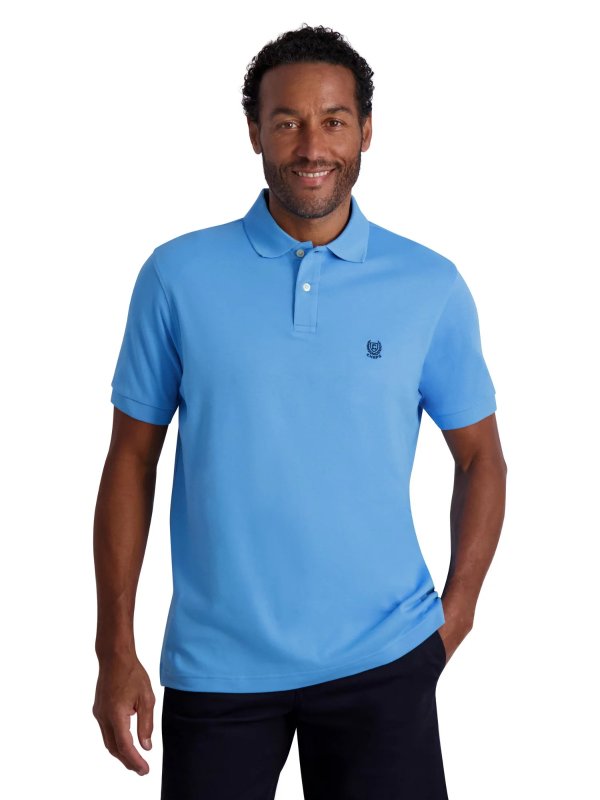 Men's Classic Fit Short Sleeve Cotton Solid Interlock Jersey Polo Shirt Sizes XS up to 4XB