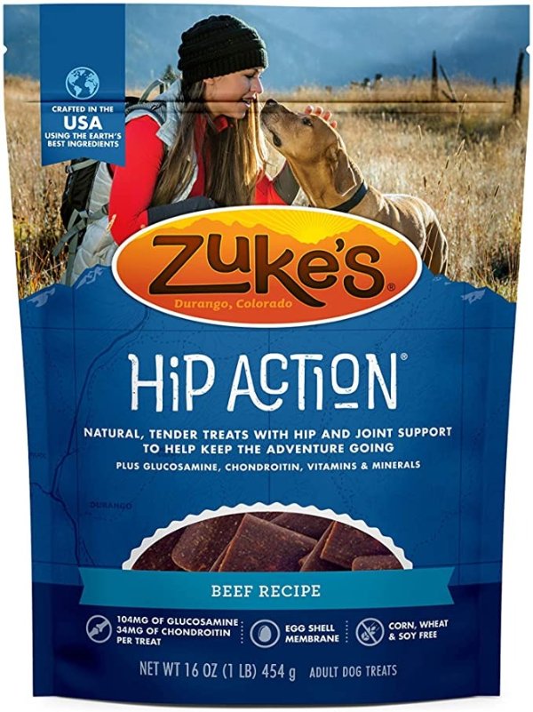 Hip Action Hip & Joint Natural Dog Treats Crafted in The USA