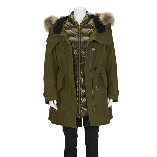Womens Parka with Warmer- Size Large