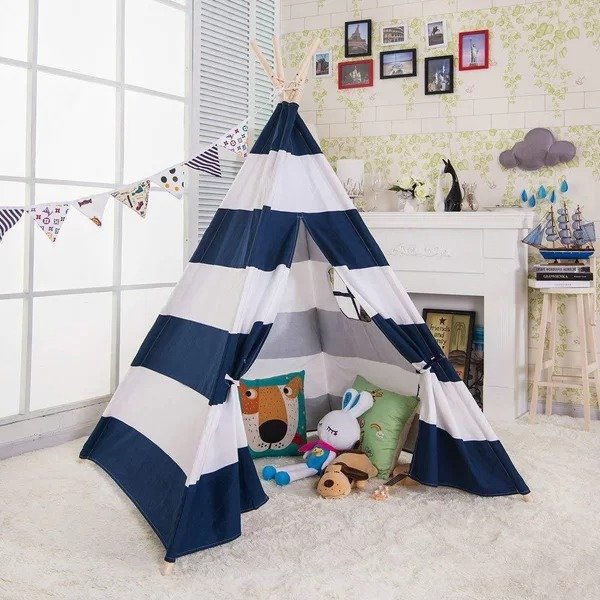 Kids Portable Indoor/Outdoor Triangular Play Tent with Carrying BagKids Portable Indoor/Outdoor Triangular Play Tent with Carrying BagProduct OverviewRatings & ReviewsQuestions & AnswersShipping & ReturnsMore to Explore
