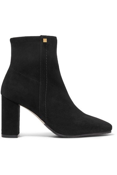 Solo stretch-suede ankle boots