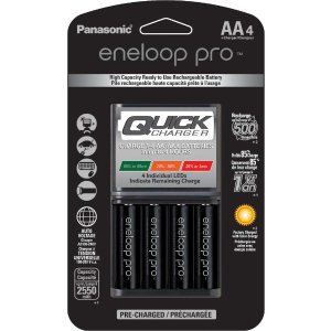 闪购：eneloop 松下4小时快充充电器 + 4节 AA Pro 电池