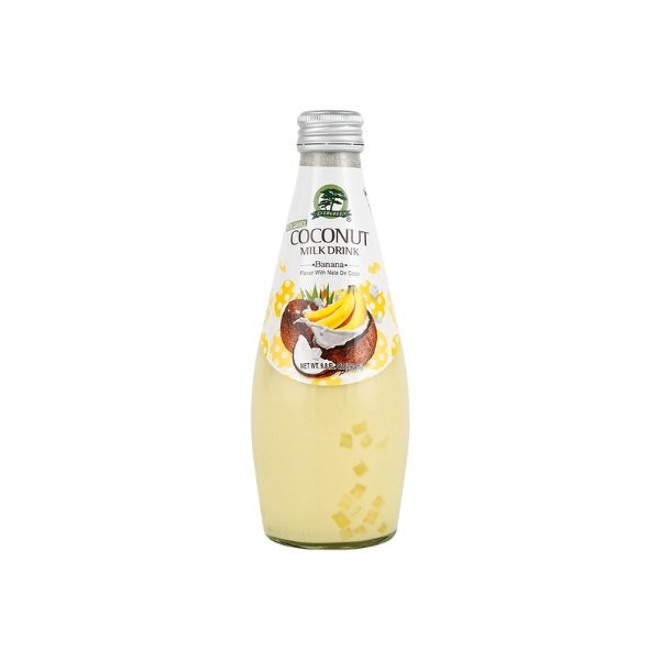 EVERGREEN Coconut Milk Drink withNata De Coco Banana Flavor 9.8oz