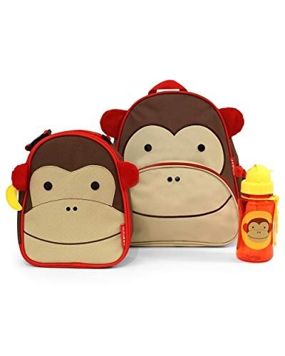 Zoo Kids Insulated Lunch Box, Marshall Monkey, Brown
