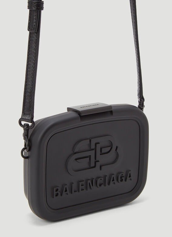 Lunch Box Mini Shoulder Bag in Black