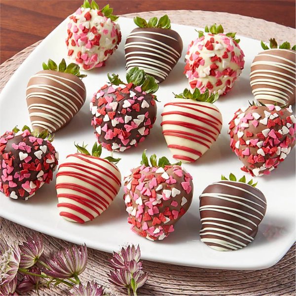 Be Mine Belgian Chocolate-Covered Strawberries