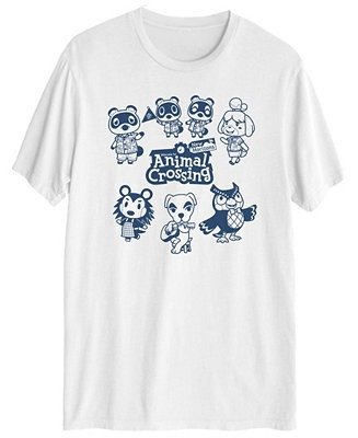 Animal Crossing Friends Men's Short Sleeve Graphic T-shirt