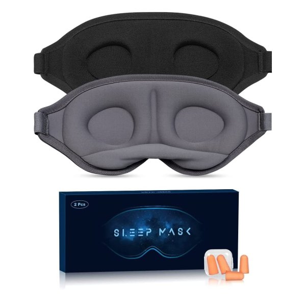 VHMV 3D柔软睡眠眼罩 2个