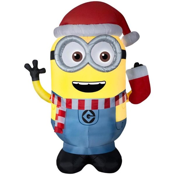 8.99-ft Lighted Minion Christmas Inflatable