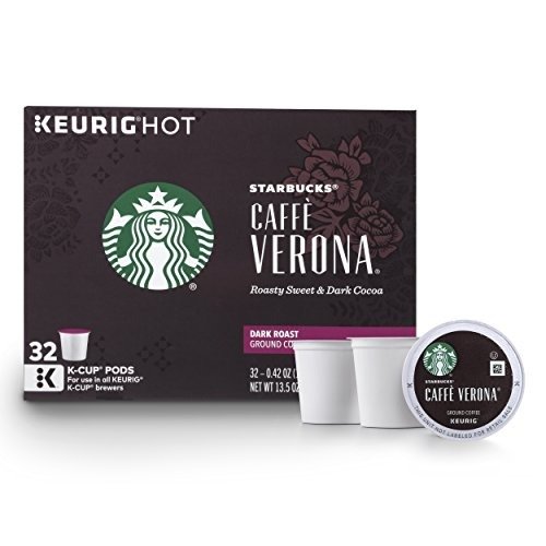 Caffe Verona Dark Roast Single Cup Coffee for Keurig Brewers, 32 Count