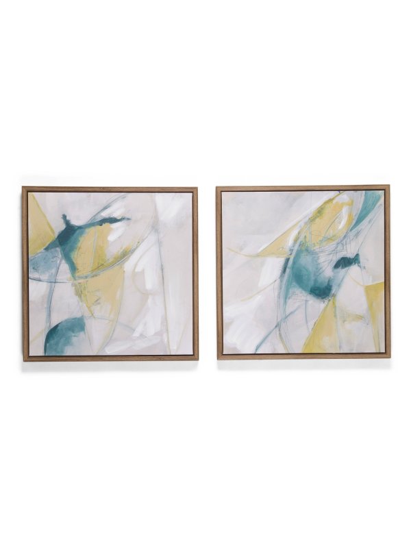 2pk Multi Color Abstract Paintings