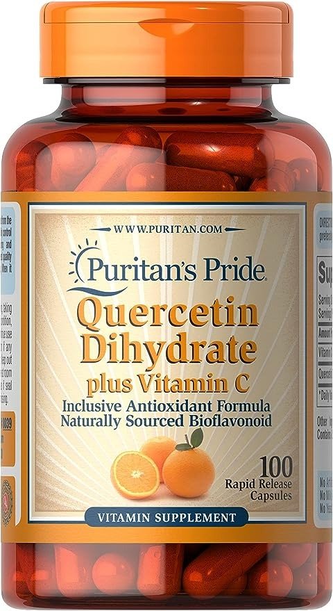 Puritans Pride 普丽普莱 槲皮素加维生素C补充剂，100粒