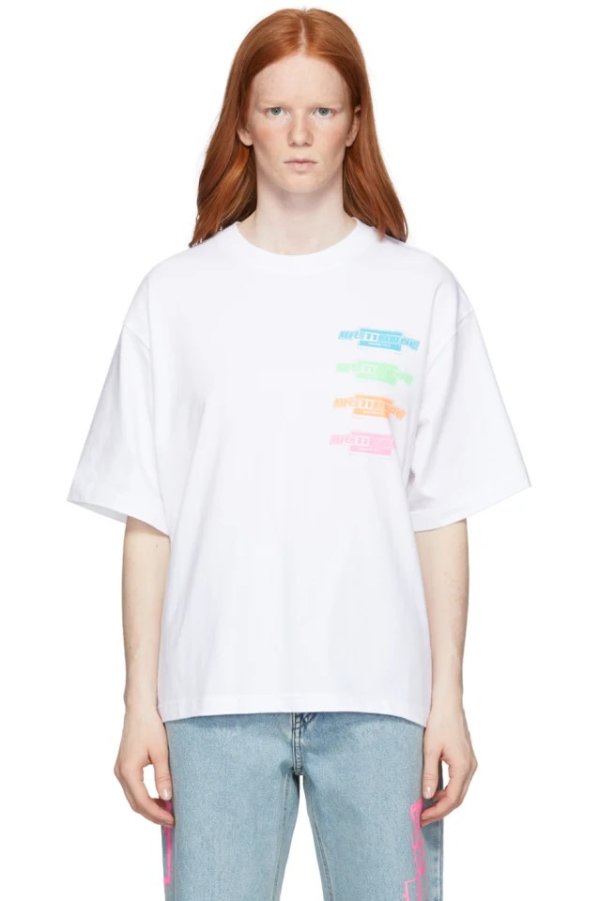 White Multi Logo T-Shirt