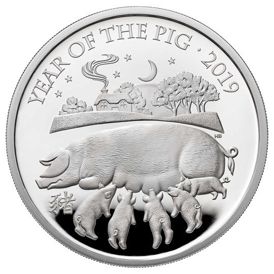 猪年生肖币（一盎司白银）