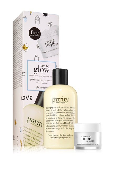 Philosophy set to glow cleanse & moisturize duo Sale
