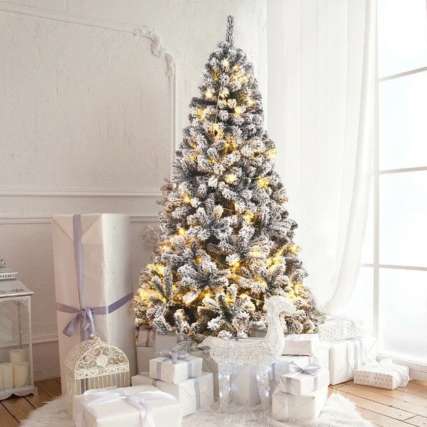 白色圣诞树 6'