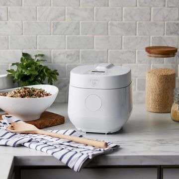 GreenLife Go Grains 4-Cup White Electric Grains and Rice Cooker