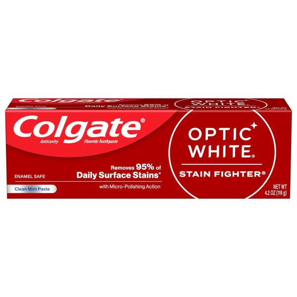 Colgate Optic White Stain Fighter Whitening Toothpaste